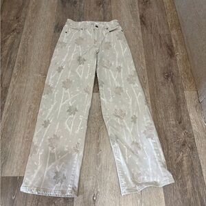 Hidden Camo Wide Leg Jeans